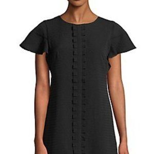 IMNYC Isaac Mizrahi Ruffle Front Black Dress 16